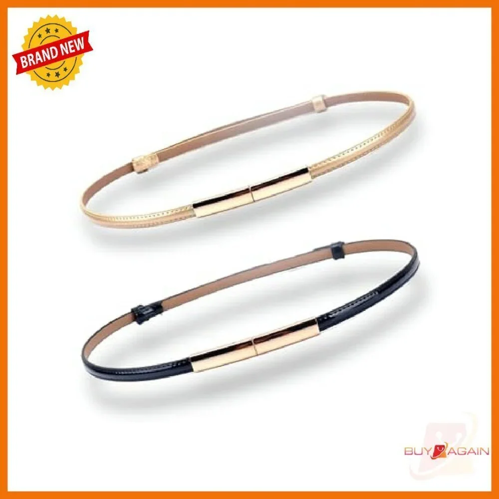 Adjustable Patent Leather Belt 22-36